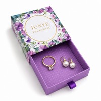 Offre Spéciale – Expédition Immédiate – Vente en Gros – Faible MOQ – Boîte à Bijoux Personnalisée Compacte avec Ruban et Tiroir en Papier pour Petits Anneaux