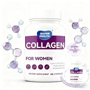 OEM/ODM Multi-Kollagen-Kapseln Meereskollagen für Erwachsene Leicht Löslich Vitamin C für Frauen 2 Kapseln Täglich 60-Kapseln-Flasche - Product Image 5