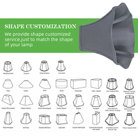 Abat-jour moderne de style nordique, abat-jour pour lampe britannique, abat-jour et couvre-lampe E27, abat-jour métallique de style occidental européen