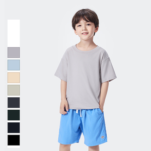 T-shirt personnalisé pour enfants 230g 240g 300g 100% coton de haute qualité, épaules tombantes, t-shirt en coton uni pour filles et garçons - Product Image 4