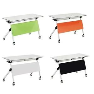 Foldable Portable Multi-functional Mobile <strong>Desk</strong> with Wheels - Office <strong>Desk</strong> or Meeting Table That Can Be Freely Assembled - Product Image 2