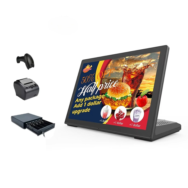 OEM L Shape Kiosk 10.1" Android Tablet with NFC POE 2GB/4GB/8GB RAM 16GB/32GB/64GB ROM-Business Use Restaurant Menu Ordering
