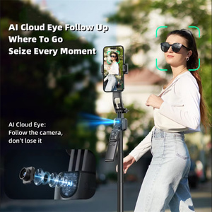 Estabilizador de Gimbal con Seguimiento Facial por IA C17, Trípode Plegable de 360 Grados y Palo <span class=keywords><strong>para</strong></span> Selfies con Control Remoto <span class=keywords><strong>para</strong></span> Cámara Digital y Vlogging - Product Image 3