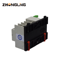 Saklar Transfer otomatis tipe rel Din 63A/100A 2P, sakelar tanpa sakelar daya ganda untuk Generator tenaga surya PC 2P