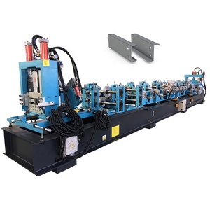 Estructura de construcción Marco de acero Canal Perfil Fabricación Máquina formadora de rollos <span class=keywords><strong>C</strong></span> y Z Purlin completamente automática - Product Image 1