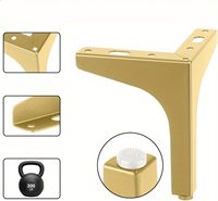 YOYOW Moderne Diamantförmige Goldene Metall-TV-Ständer Beine Sofafüße Wohnzimmer Schlafzimmer Möbel Stütz-Zubehör