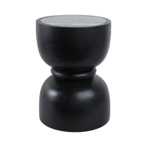 Table d'appoint ronde avec plateau en marbre, table de chevet moderne pour petits espaces, décoration de chambre à coucher - Product Image 1