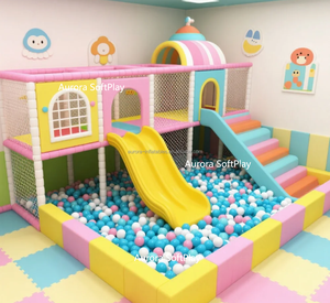 Marco de escalada suave para juegos de interior de nuevo diseño con rampa de escalada para juegos de niños en casa o parque de atracciones - Product Image 2