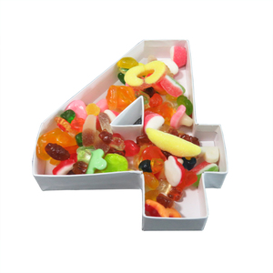 8 "sinh nhật bên sô cô la ngọt ngào Jelly đậu kẹo tông thư số Hình Hộp Quà Tặng Giấy MACHE - Product Image 1