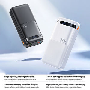 <span class=keywords><strong>Batterie</strong></span> externe <span class=keywords><strong>portable</strong></span> Remax 30000mAh, charge rapide 22.5W, double ports USB-A, PD3.0 QC3.0, <span class=keywords><strong>batterie</strong></span> externe pour téléphone - Product Image 2