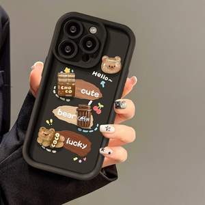 Mới phổ biến gấu thiết kế dễ thương may mắn phim hoạt hình cốc cà phê phong cách TPU điện thoại di động Trường hợp đối với <span class=keywords><strong>iPhone</strong></span> 8 x XR XS <span class=keywords><strong>11</strong></span> 12 13 14 15 16 <span class=keywords><strong>Pro</strong></span> <span class=keywords><strong>Max</strong></span> - Product Image 6