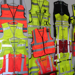 <strong>Logo</strong> Hi Vis Class 2 Long Sleeve <strong>Safety</strong> pink Reflective Vest Kids Reflector Press Black Security Traffic Control Vest <strong>Sample</strong> - Product Image 5