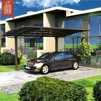 Abri préfabriqué à bas prix, stockage extérieur, abris modernes préfabriqués, abris de stationnement pour voitures en alliage d'aluminium, abri de voiture