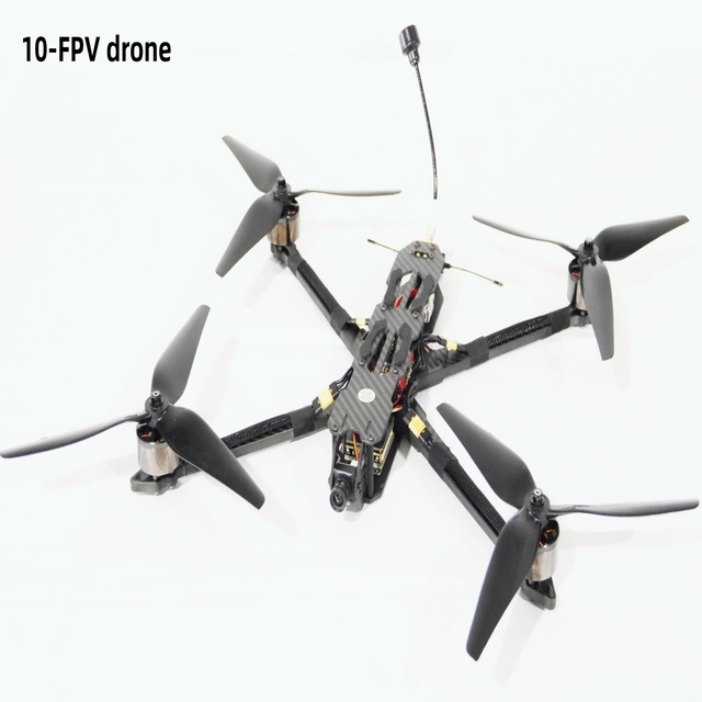 10-Inch FPV Drone with Camera 10km Flight Distance 21-30min Flight Time 3.5-5kg Payload GPS Positioning Remote Control