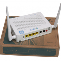 ONU F673AV9 Dual Band FTTH, Router dengan Firmware Inggris, Harga Pabrik, Menggunakan 4GE+1TEL+Antena Wifi 2.4G 5GHz