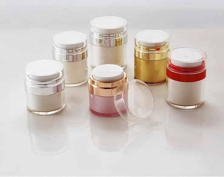 30ml 50ml 80ml 100ml Refillable Cream Jar Vacuum Bottle Travel Size Empty Container Cream and Lotion airless pump jar