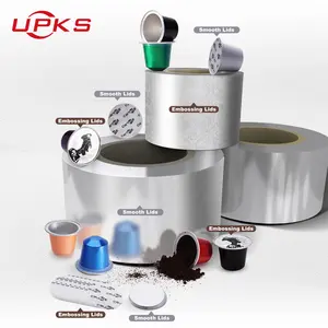 맞춤형 일회용 휴대용 커피 머신 전용 알루미늄 호일 커피 컵 포장 고무 링 포함