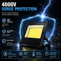 Projecteur LED COB extérieur étanche IP65 50W-400W, éclairage de sécurité haute puissance avec valve de respiration et protection contre les surtensions 4000V