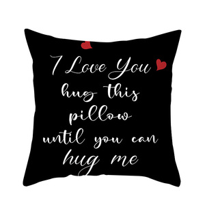 JYM <span class=keywords><strong>personnalisé</strong></span> mode nom <span class=keywords><strong>message</strong></span> lettre d'amour taie d'oreiller <span class=keywords><strong>personnalisé</strong></span> cadeau enveloppe taie d'oreiller cadeau d'anniversaire - Product Image 2