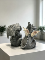 Ensemble de statues en résine Dragon et Gargoyle, figurines de jardin gothiques, décoration de jardin d'Halloween, décoration de table intérieure, vente en gros OEM ODM