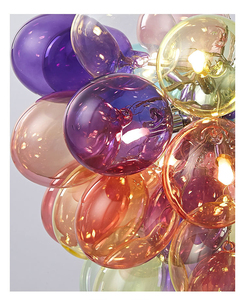 <span class=keywords><strong>Lampadario</strong></span> Moderno a LED con Bolle di Vetro Colorato, Lampada a Sospensione a 5 Luci a <span class=keywords><strong>Palloncino</strong></span> per Bambini - Product Image 4