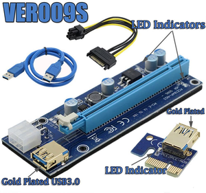Pcie VER009S PCI-E 1X ถึง16X <span class=keywords><strong>Riser</strong></span> <span class=keywords><strong>Ver</strong></span> <span class=keywords><strong>009S</strong></span>,อะแดปเตอร์การ์ด Extender Express USB 3.0สายไฟ Gpu Pci <span class=keywords><strong>Riser</strong></span> <span class=keywords><strong>009S</strong></span> - Product Image 5