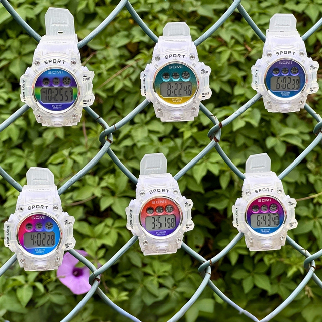 Kids Digital Colorful Outdoor 30M Waterproof Sport Watch Stopwatch Chronograph Luminescent Display Date/Time Alarm for Boy Girls