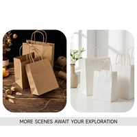 Sac cadeau en kraft blanc renforcé Eco XL du fournisseur d'origine YIpin Yinji pour événements d'entreprise, séminaires, brochures, échantillons 0605X063