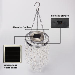Suministro de fábrica Cristal de diferentes formas + material plástico luz solar para jardín Luz solar para exteriores de alta calidad - Product Image 6