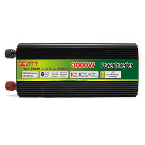 ตัวควบคุมอัจฉริยะ12V 24V 48V 60V 72V เป็น110V 220V ดัดแปลงอินเวอร์เตอร์3000W