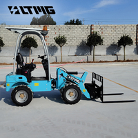 Cina Mini Front-End Loader batteria elettrica al litio 0.5 Ton 1 Ton Mini caricatore elettrico con certificato CE