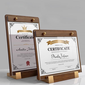 Cadre <span class=keywords><strong>photo</strong></span> en bois massif de qualité supérieure, personnalisation de certificats, carte d'autorisation d'agent d'entreprise, <span class=keywords><strong>plaque</strong></span> de récompense - Product Image 1