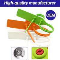 JCPS501 meilleur vendeur joint inviolable en plastique numéroté sceau étiquette sécurité tirer serré double serrure joints en plastique