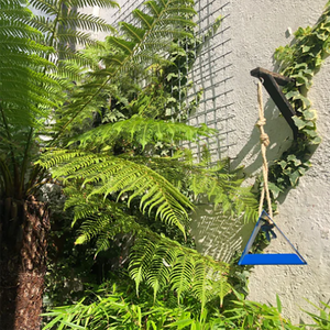 ที่ให้อาหารนก JH-Mech สำหรับกลางแจ้ง เป็นมิตรกับสิ่งแวดล้อม ตกแต่งสวยงาม แขวนได้ เคลือบผงสีน้ำเงิน ทนทาน ทำจากโลหะ - Product Image 2