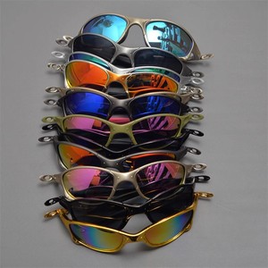 Occhiali da Sole Futuristici Leggeri Stile Vintage Unisex, Modello Juliet Sportivo con Aste Metalliche Sottili, Lenti a Specchio e Protezione UV400 - Product Image 2