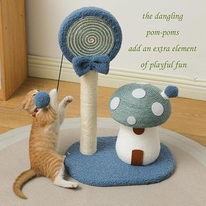 Doggie&Kittie Griffoir pour chat en forme de sucette champignon, mignon, pour chatons, jouet et mobilier - Product Image 3