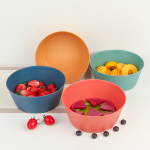 <span class=keywords><strong>Bacinella</strong></span> per insalata <span class=keywords><strong>di</strong></span> verdure da cucina per uso domestico transfrontaliera fatta <span class=keywords><strong>di</strong></span> frumento Design moderno ciotola <span class=keywords><strong>di</strong></span> frutta in <span class=keywords><strong>plastica</strong></span> multifunzionale - Product Image 3