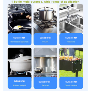 Vendita calda eco-friendly profumo arancione in acciaio inox <span class=keywords><strong>lavello</strong></span> e pentole pulitore in ghisa macchia detergente per la cucina - Product Image 6