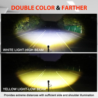 Projecteur LED bicolore 3 pouces, faisceau spot, cube, tout-terrain, 4x4, pour accessoires de voiture