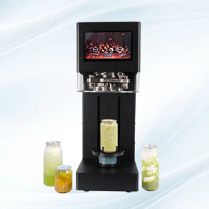 เครื่องปิดฝากระป๋องอัตโนมัติสำหรับกาแฟ ชานม |   25 กระป๋อง/นาที ใช้ได้กับ PET/ดีบุก/อะลูมิเนียม หน้าจอสัมผัส ได้รับการรับรองมาตรฐาน CE ราคา - Product Image 5