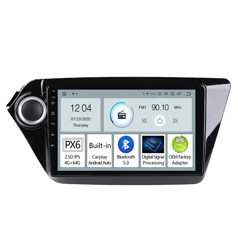 Radio con GPS para coche, reproductor con Android 10, 9 pulgadas, Carplay, unidad principal, para Kia RIO 3, UB, QB, RIO 4, FB 2011-2019, 5,0