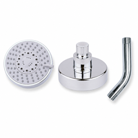 Douche suspendue circulaire chromée de luxe contemporaine avec revêtement anti-oxydation pour projets résidentiels et hôteliers modernes