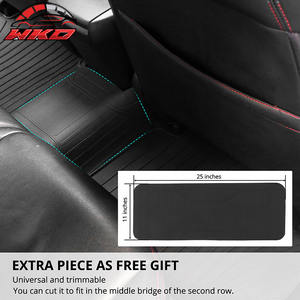 Tapis de sol de voiture en Latex, 5 pièces, style IKON, imperméable, pour Nissan Altima 2013 – 2018, tapis noir toutes saisons - Product Image 6