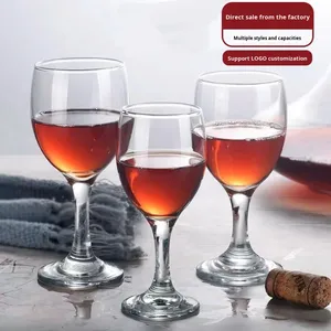 <span class=keywords><strong>Verres</strong></span> <span class=keywords><strong>à</strong></span> <span class=keywords><strong>vin</strong></span> rouge en cristal renforcé modernes personnalisés Baishida, capacité de 125 ml, fabrication mécanique pour usage commercial - Product Image 2