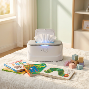 Calentador de Toallitas Húmedas Eléctrico, Caja Calentadora de Toallitas para Bebé, Dispensador de Toallitas Portátil, Funciona con USB, Libre de BPA - Product Image 1