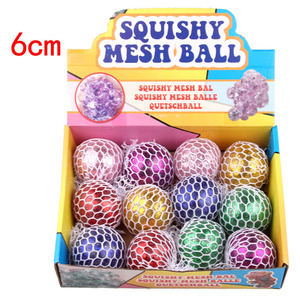 New Children's Toy Colorful Bead Grape <b>Ball</b> Vent <b>Squeeze</b> Decompression Toys Stress Relief Mesh Squishy <b>Ball</b> - Product Image 4