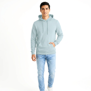 Solid Color Men's Pullover Hoodies Customized Your Own Logo 100% Cotton Breathable Material Casual Hooded <b>Sweatshirts</b> for Winter - Product Image 1