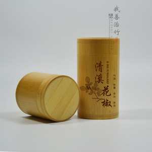 Bamboo Pepper Spice Jar Custom Size With Bamboo Lid General Packaging - Product Image 5