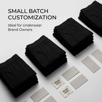 Vente en gros de sous-vêtements pour hommes avec impression personnalisée du logo Boxer classique pour hommes Calzoncillos Y Boxers De Hombre