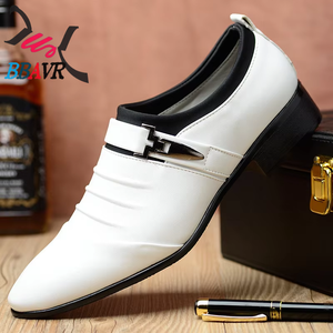 Zapatos de Cuero para Hombre, Grandes, Transpirables y Cómodos, con Suela Suave, Resistentes al Desgaste, Antideslizantes, con Punta en Pico, para Negocios - Product Image 2
